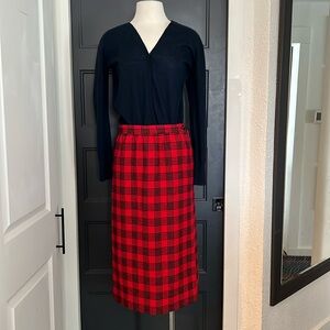 Pendleton Plaid Skirt